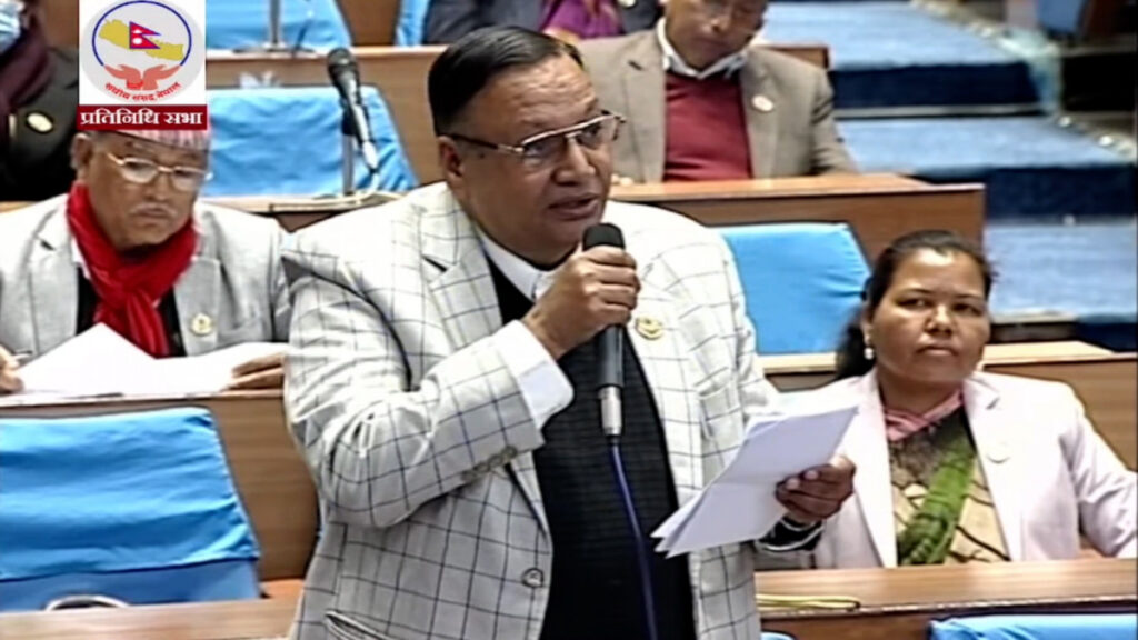 सांसद पौडेलको प्रश्नः उज्यालो नेपाल बनाएर कुलमानले के गल्ती गरे