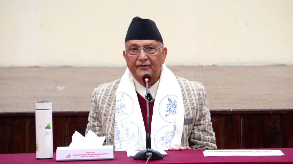 विकासका लागि शान्ति आवश्यक भएको प्रधानमन्त्री ओलीको भनाइ