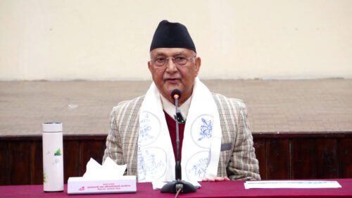 विकासका लागि शान्ति आवश्यक भएको प्रधानमन्त्री ओलीको भनाइ