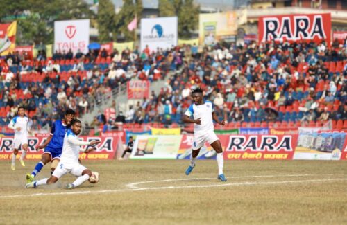 थ्रीस्टार २४औं आहा रारा पोखरा गोल्डकपको सेमिफाइनलमा प्रवेश