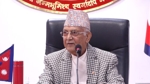 प्रजातन्त्र दिवसलाई जनताको दिवसका रुपमा मनाऔंः प्रधानमन्त्री ओली