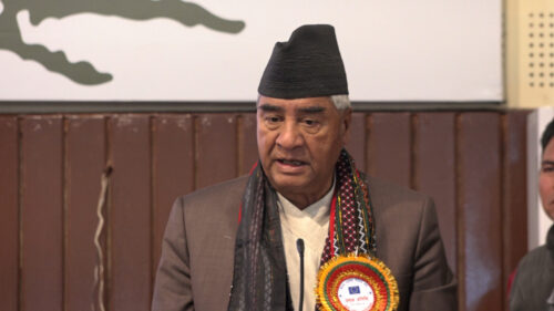 काँग्रेस बलियो भएमात्रै नेपाल समृद्ध मुलुक बन्नसक्छः सभापति देउवा
