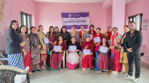 नारी दिवसको अवसरमा पोखराको हेम्जामा वक्तृत्वकला प्रतियोगिता