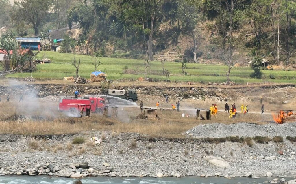 ‘म्याग्दीमा नेपाली सेनाको संयुक्त बृहत विपद् प्रतिकार्य नमुना अभ्यास’