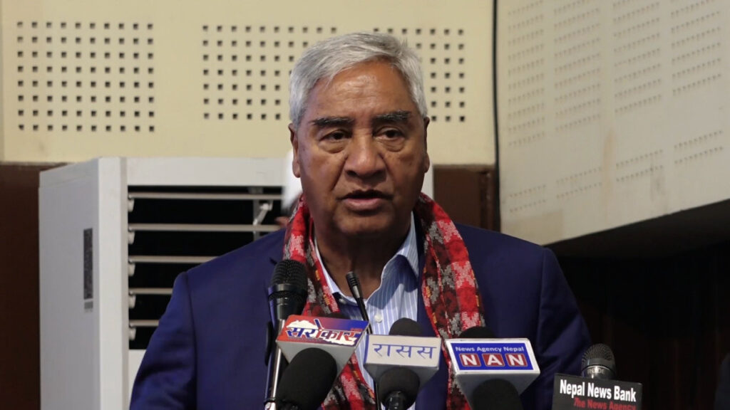 सबैलाई मिलाउनसक्ने संविधान छ, कुनै एक दलले बहुमत ल्याउन गाह्रो छः सभापति देउवा