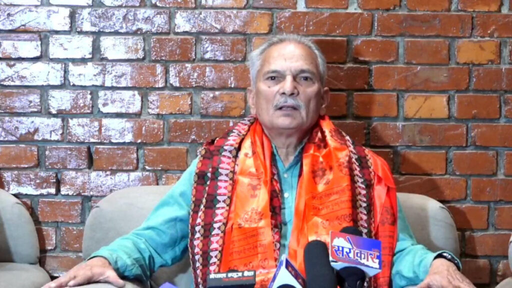 इपिजीको विकल्प सोचौँ, भारत नेपालमा व्यवस्था परिवर्तनको पक्षमा छैनः बाबुराम भट्टराई
