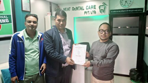 पोखरा स्पोर्टस् अवार्डलाई निट डेन्टलको साथ