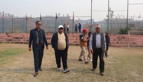 राखेपका उपाध्यक्ष आचार्यले गरे सहारा एकेडेमीको निरिक्षण