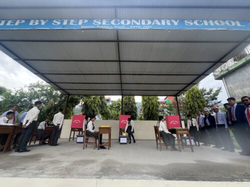 स्टेप बाई स्टेप माध्यामिक विद्यालय मासबार पोखरामा निर्वाचन