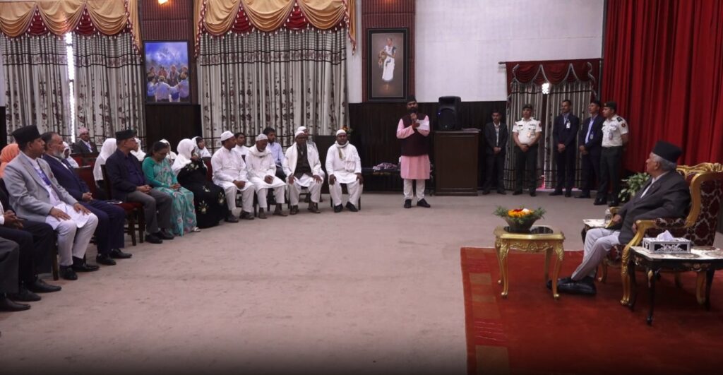 हज कार्यलाई व्यवस्थित बनाउन समयानुकुल नीति, नियम र प्रवन्ध मिलाउन आवश्यकः राष्ट्रपति पौडेल