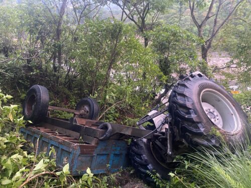 लमजुङमा ट्याक्टर दुर्घटना, चालकको मृत्यु