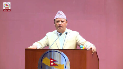 जलस्रोतको उपयोग गरी आर्थिक समृद्धि हासिल गर्न जलस्रोतसम्बन्धी विधेयक आवश्यक परेको होः मन्त्री खड्का