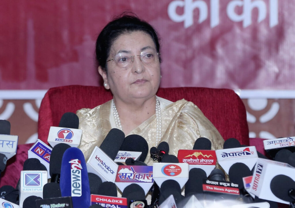 पूर्वराष्ट्रपति भण्डारीले भनिन्ः बाँकी जीवन देश र जनताको सेवामा समर्पित गर्न चाहन्छु