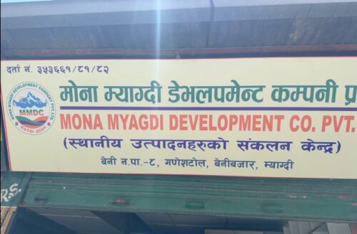 म्याग्दीको अर्गानिक बस्तु विश्वभर पु¥याउन मोना मार्ट