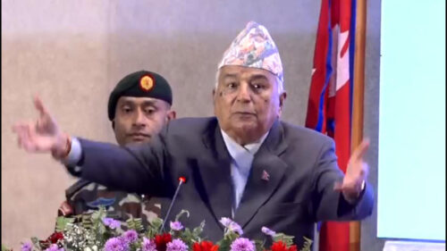 युवाहरुलाई राष्ट्रपतिको सुझावः वर्तमान राजनीतिक व्यवस्थाको जगमा उभिएर मुलुकको भाग्य र भविष्य कोर्नुस्