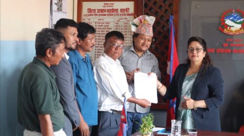 पोखरामा कमर्शियल आर्टिष्ट संघद्वारा ईम्बोक्स नम्बर प्लेट रोक्न सरकारलाई ध्यानाकर्षण