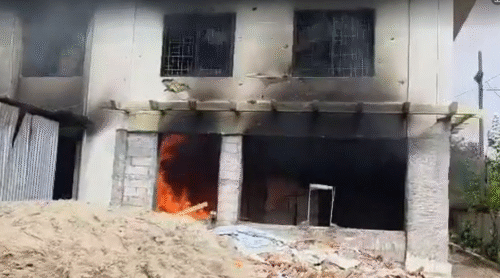 कांग्रेस सभापति देउवाको निवास तोडफोड, रमेश लेखकको घरमा आगजनी