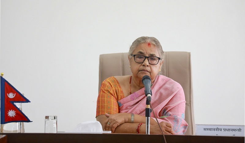 प्रधानमन्त्री कार्कीले आज विभिन्न देशका राजदूतसँग छलफल गर्दै