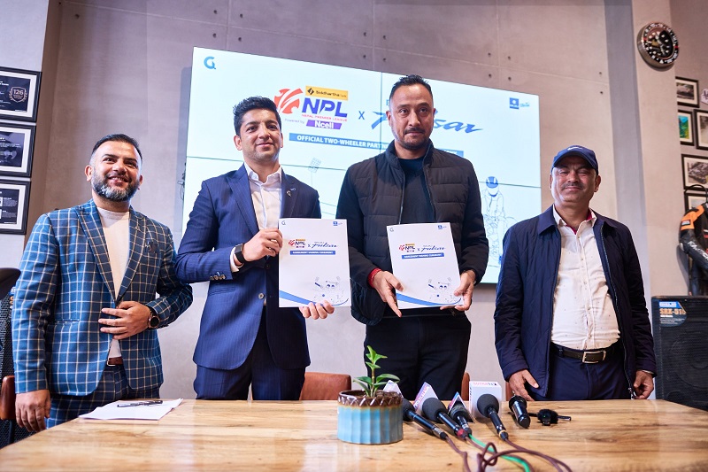 बजाज पल्सर एनपीएलको ‘टू ह्विलर पार्टनर’ : उत्कृष्ट तीन खेलाडीलाई मोटरसाइकल दिइने