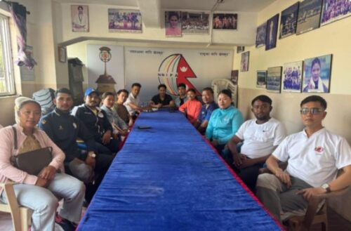 फुटबल खेलाडीको धर्ना प्रदर्शनमा एनएनआईपीएले पनि जनायो ऐक्यबद्धता
