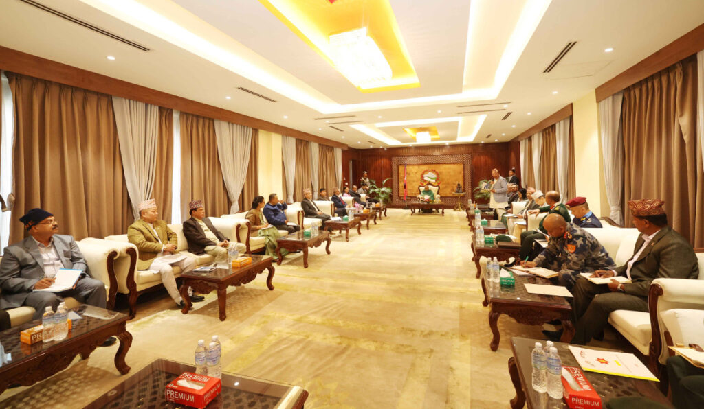 बालुवाटारमा सर्वपक्षीय बैठक शुरु