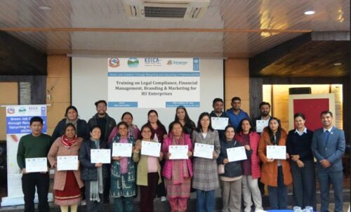 पोखरामा रिसाइकलिङ र अपसाइकलिङमार्फत हरित रोजगारी विस्तार