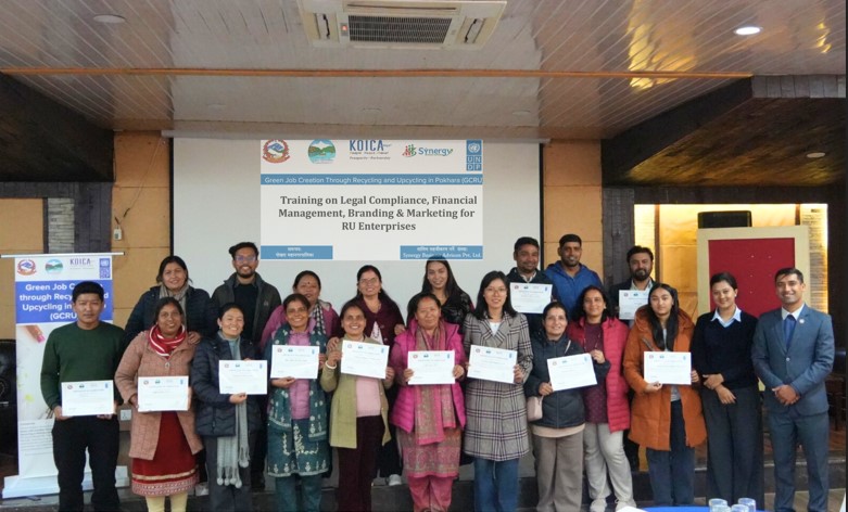 पोखरामा रिसाइकलिङ र अपसाइकलिङमार्फत हरित रोजगारी विस्तार