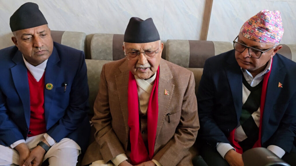 निर्वाचन आयोगमाथि प्रश्न उठ्न थाल्यो, शान्ति सुरक्षा अझै कायम हुन सकेको छैनः ओली