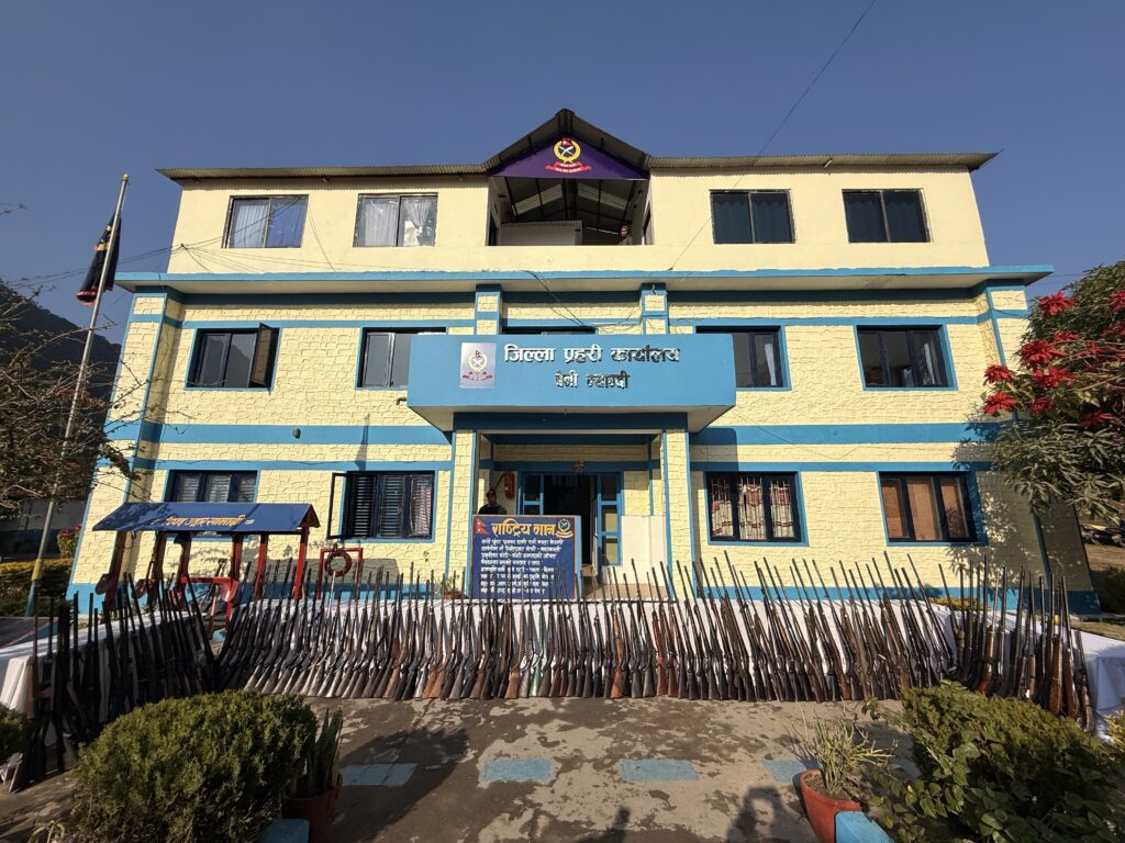 म्याग्दीमा एक सय १५ थान भरुवा बन्दुक बरामद