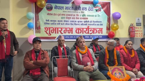 बेनीबाट सिधै भारतको नयाँ दिल्लीसम्मको बस सेवा शुभारम्भ