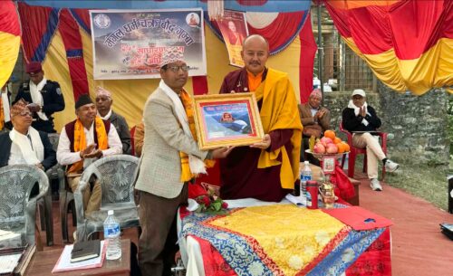 मंगल धर्मचक्र बौद्ध गुम्बाको रजत जयन्ती