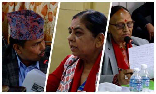 सिंहदरबारमा निर्माणाधीन संसद भवन र ग्यालरी बैठक भवनको निर्माण कार्यमा तिब्रता दिन सांसदहरुको सुझाव