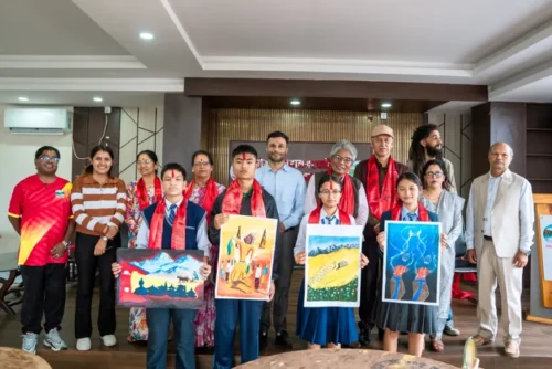 अन्तरविद्यालय चित्रकला प्रतियोगिता सम्पन्न