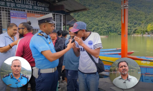 फेवातालमा पर्यटक सुरक्षाका लागि विशेष जाँचः लागुऔषध सेवन गर्ने तीन डुंगा चालक नियन्त्रणमा