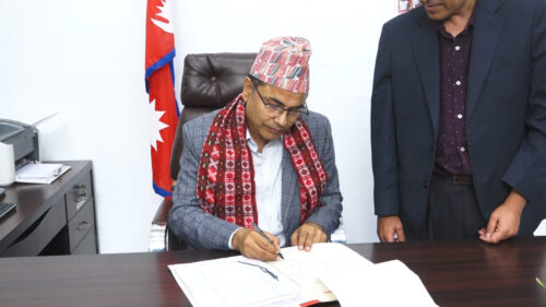 विपद् व्यवस्थापन प्राधिकरणको कार्यकारी प्रमुखमा धर्म उप्रेतीः विपद् व्यवस्थापनमा पूर्वतयारी र पुनर्निर्माणलाई तिब्रता दिने प्रतिवद्धता
