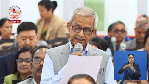 सभामुखलाई एमाले सांसदले भने–प्रधानमन्त्रीले रोष्ट्रममा उभिएर अभिव्यक्ति फिर्ता लिने सम्भावना छैन, तपाईं पहल गरिदिनुस्