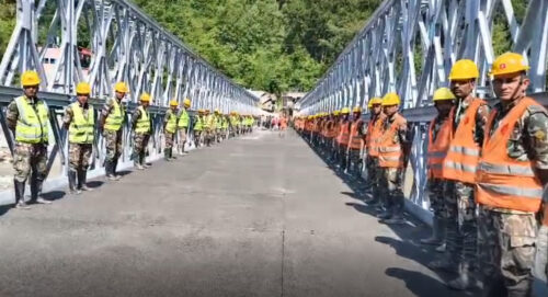 भोटेकोशी बाढीले बगाएको बेत्रावती पुल पुनर्निर्माणः यातायात सुचारु