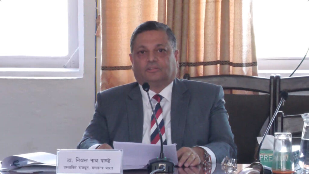 भारतसँगको सम्बन्धलाई भावनात्मक निकटताबाट परिणाममुखी साझेदारीतर्फ लैजाने प्रश्तावित राजदुत पाण्डेको प्रतिवद्धता